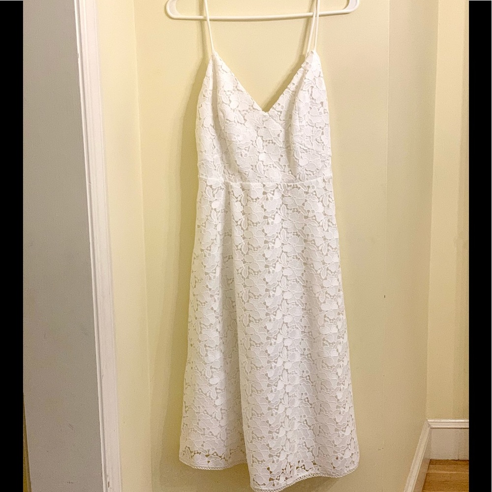 Cocktail Dress, White, Sleeveless, NWOT